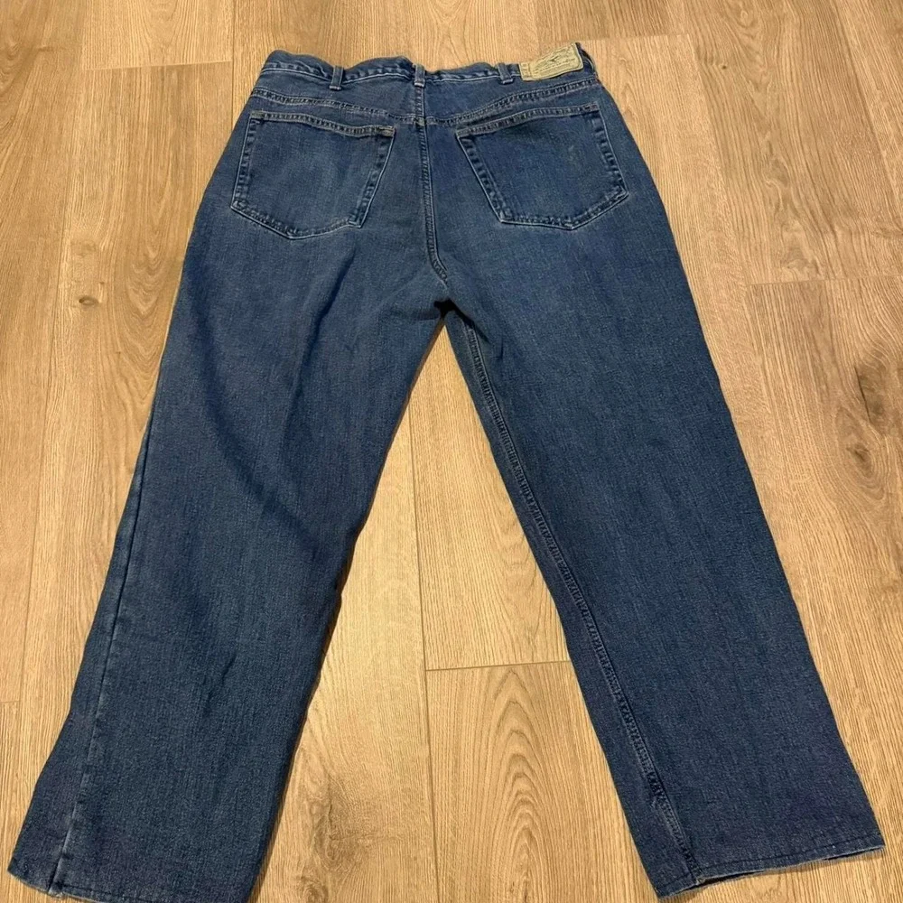 Redhead blue denim jeans with red plaid lining Size 36